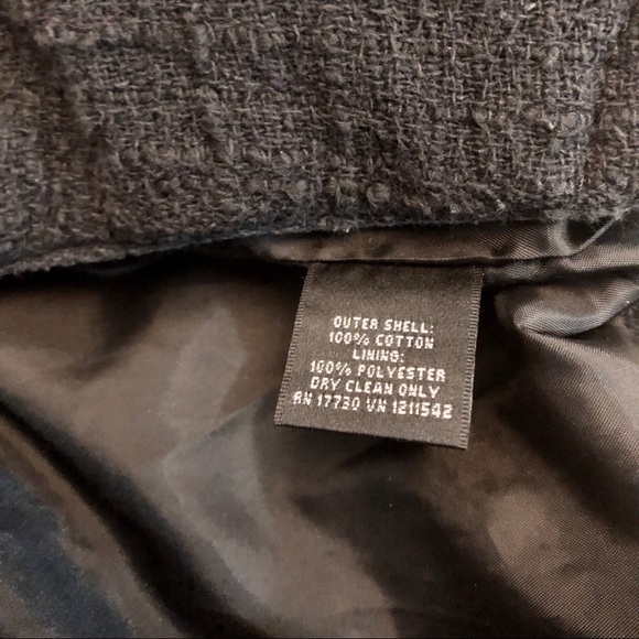 Mossimo Tweed Asymmetrical Zip Black Jacket | S - Picture 6 of 8